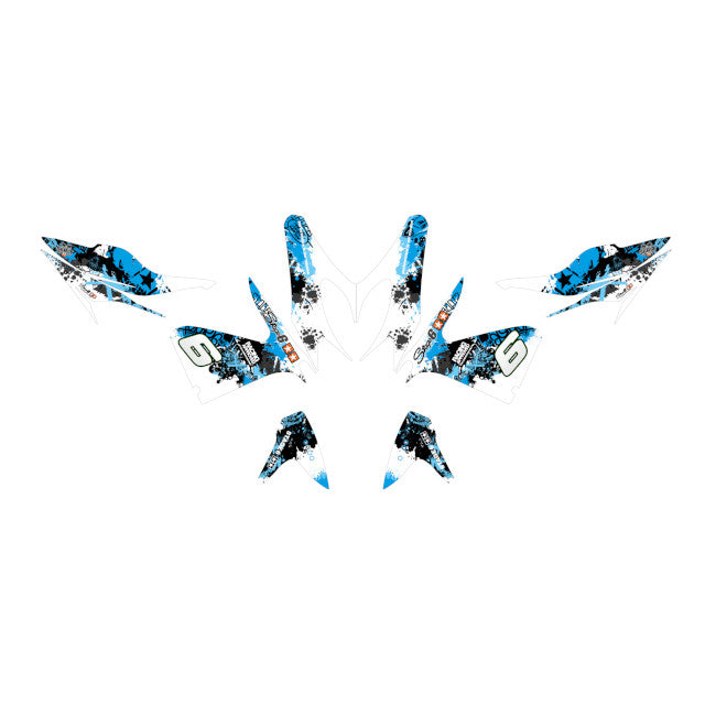 Kit adhesivos Yamaha Aerox <2013 Stage6 - Azul/Negro