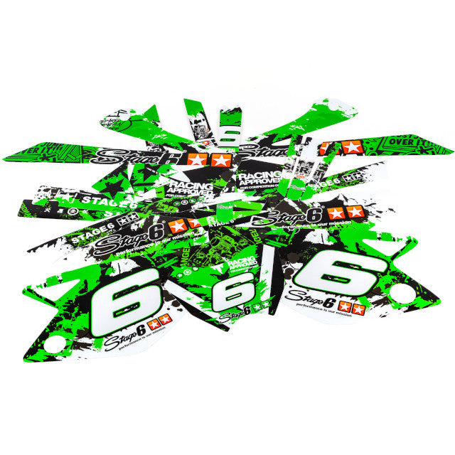 Kit adhesivos Rieju MRT 50 09-22 Stage6 - Verde/Negro