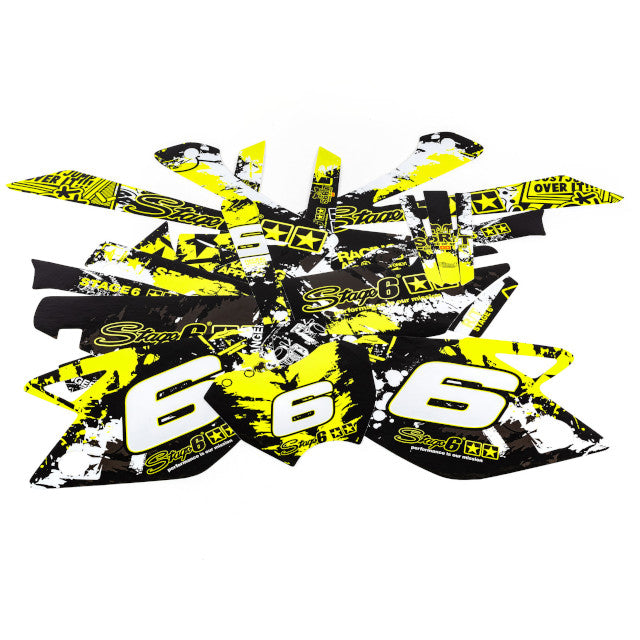 Kit adhesivos Rieju MRT 50 09-22 Stage6 - Amarillo/Negro