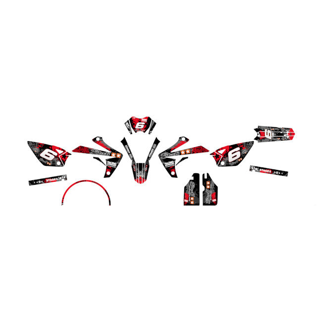 Kit adhesivos Rieju MRT 50 09-22 Stage6 - Rojo/Negro