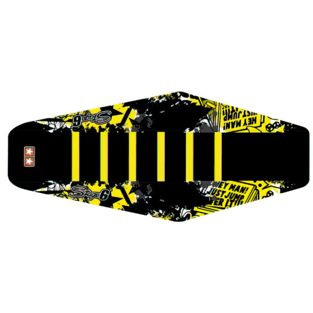 Funda asiento Rieju MRT 50 Stage6 - Negro/Amarillo