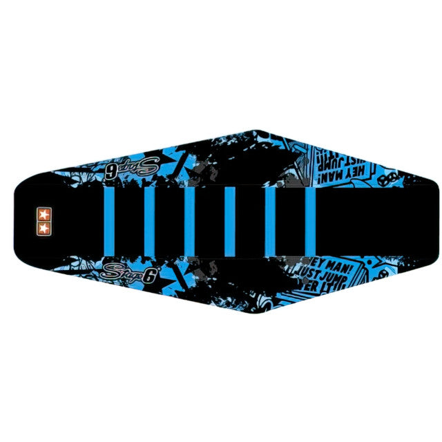 Funda asiento Yamaha DT 50 Stage6 - Negro/Azul