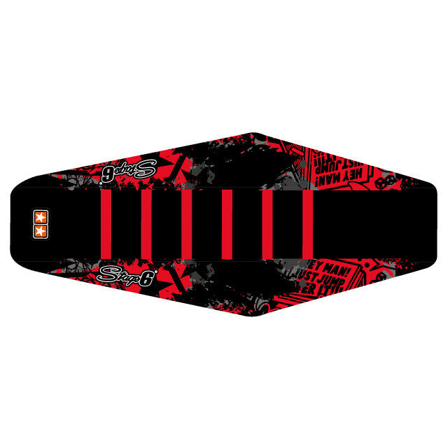 Funda asiento Yamaha DT 50 Stage6 - Negro/Rojo