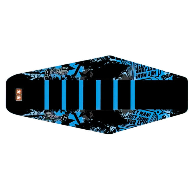 Funda asiento Derbi Senda 50cc 05-10 Stage6 - Negro/Azul