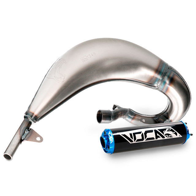 Escape Beta RR Enduro/SM 12-20 lado derecho VOCA Cross (CE) - silenciador azul
