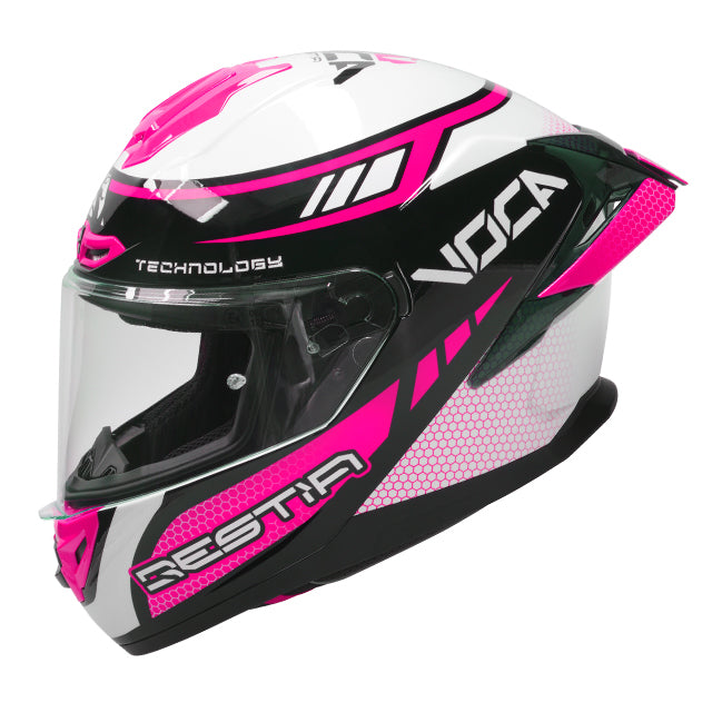 Casco integral VOCA Bestia rosa electric - talla M