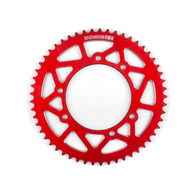 Corona Rieju MRT / Derbi euro 2-3 53D 420 aluminio CNC Stage6 - rojo