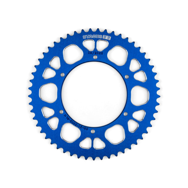 Corona Aprilia SX / Derbi Senda euro 4 53D 420 aluminio CNC Stage6 - azul