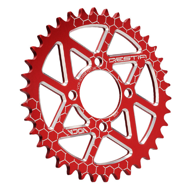 Corona Yamaha DT 50 Portugal Z-38 420 Aluminio CNC VOCA - rojo