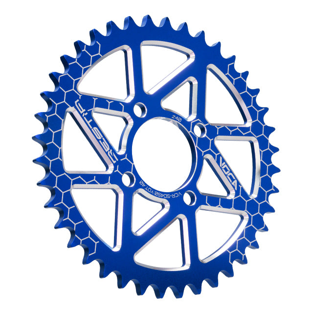 Corona Yamaha DT 50 Portugal Z-40 420 Aluminio CNC VOCA - azul