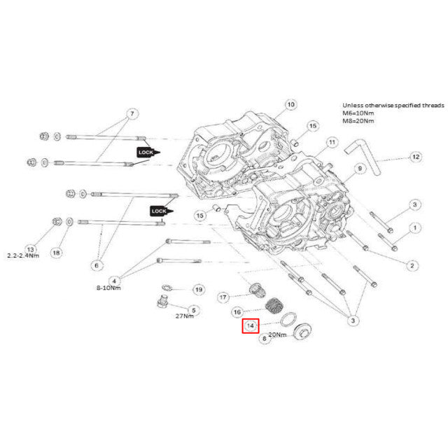Junta tórica malla filtro de aceite Ø30xØ3mm motor Daytona Anima