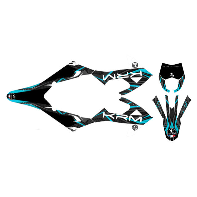 Kit pegatinas KRM Rieju MRT a partir 2022 - turquesa