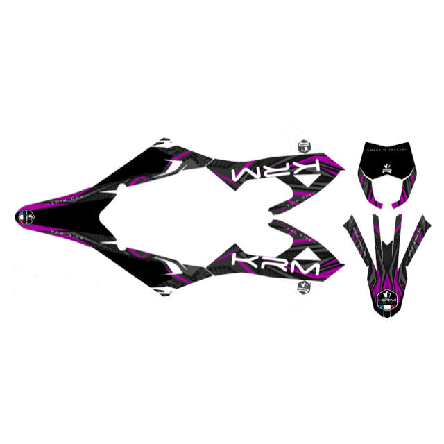 Kit pegatinas KRM Rieju MRT a partir 2022 - violeta