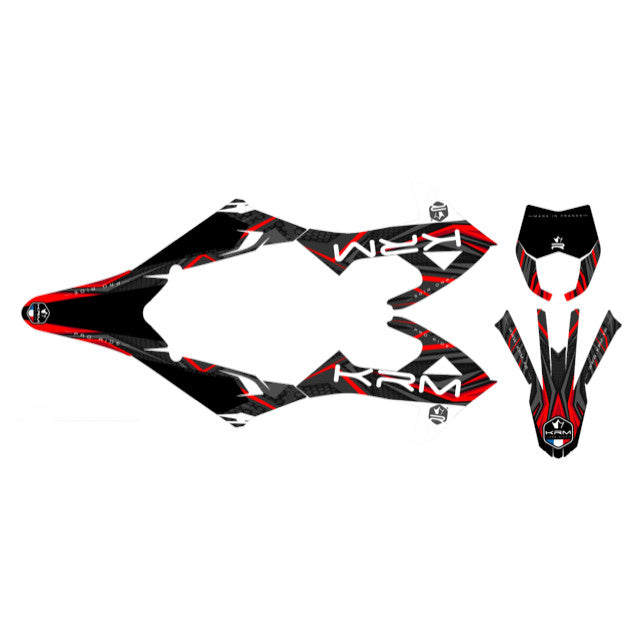 Kit pegatinas KRM Rieju MRT a partir 2022 - rojo