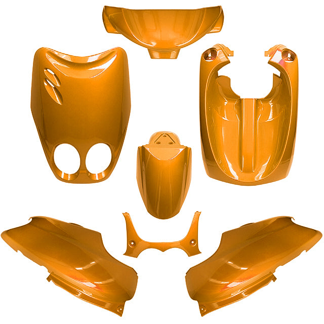 Kit de carenados Yamaha Neo's / MBK Ovetto 97-07 7 piezas AllPro - naranja metalizado