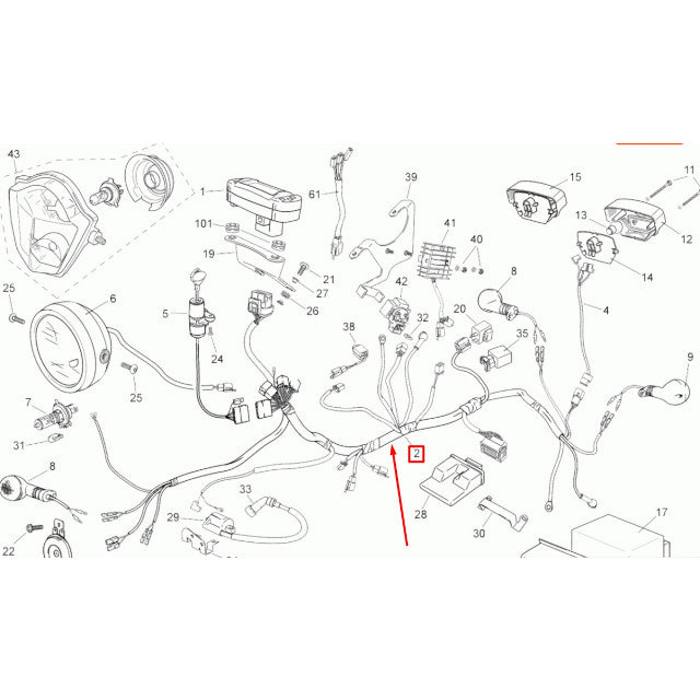 Instalación eléctrica central Rieju Tango 50