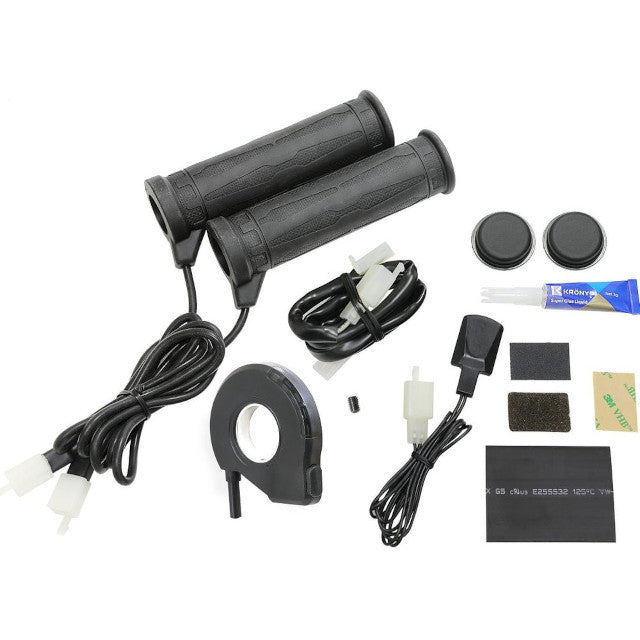 Puños calefactables 7/8" + 7/8" K Type 5 Interruptor con calentador de pulgar largo 130mm Koso