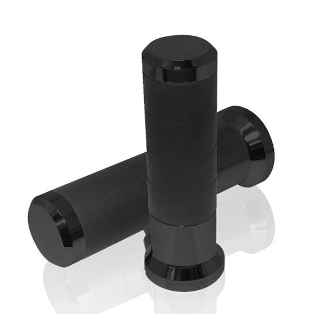 Puños calefactables con interruptor 7/8" + 1" largo 120mm Titan Koso - negro