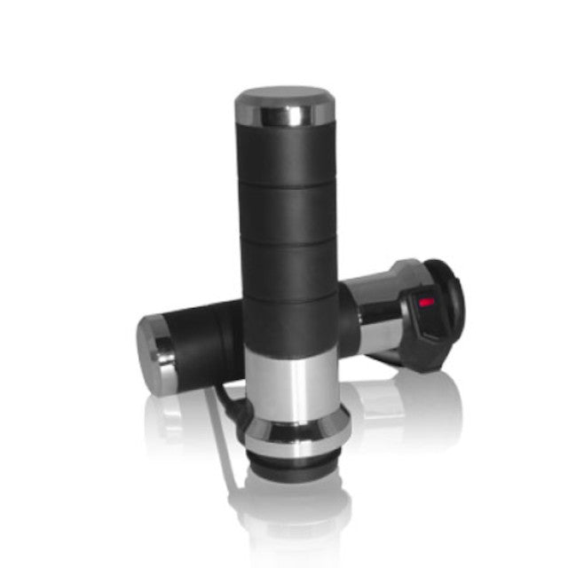 Puños calefactables con interruptor Harley Davidson Titan-X Koso - cromado