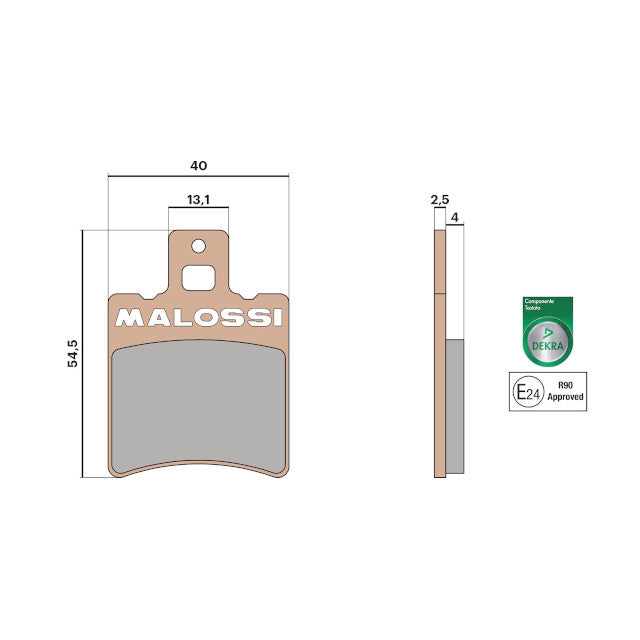 Pastillas de freno delanteras Yamaha Aerox / Jog Neo's Malossi - sinterizadas
