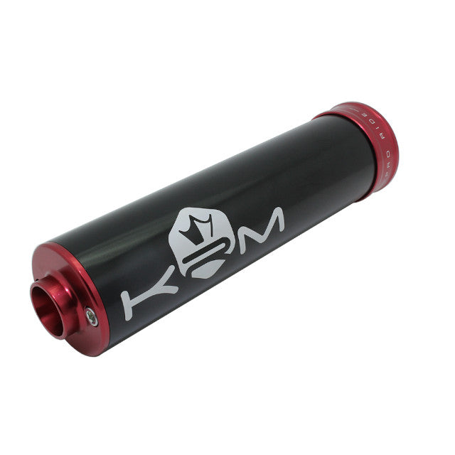 Silenciador 50-70cc aluminio KRM - negro/rojo