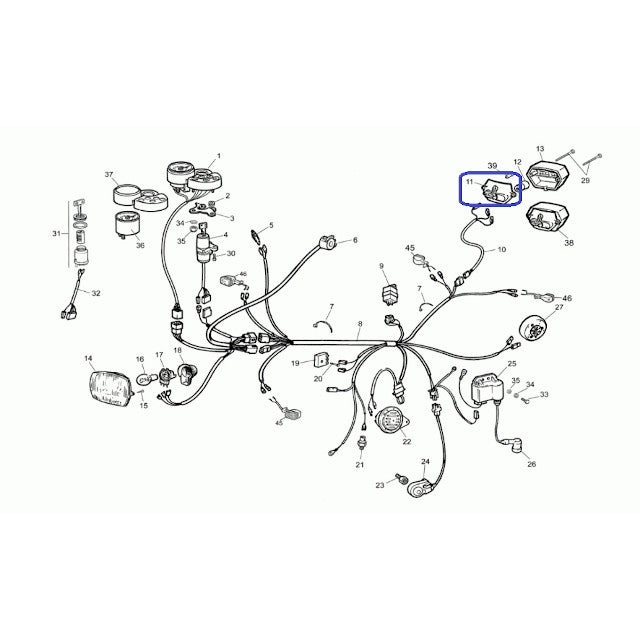 Soporte piloto trasero Rieju RR / Spike / Tango 50