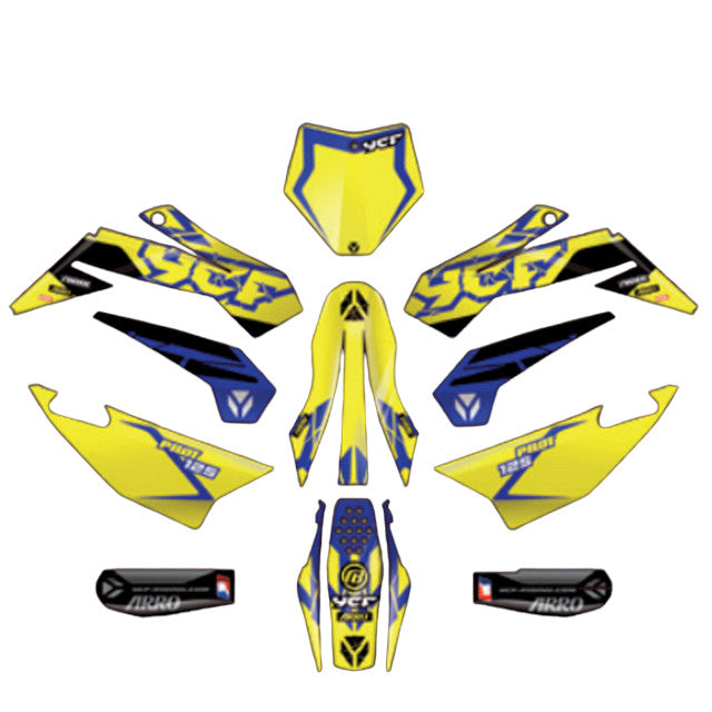 Kit de adhesivos completo YCF Pilot F125 2024