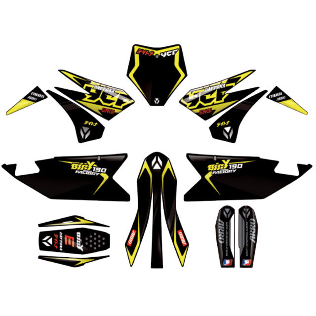 Kit de adhesivos completo YCF Bigy Factory Daytona FD190 MX 2024