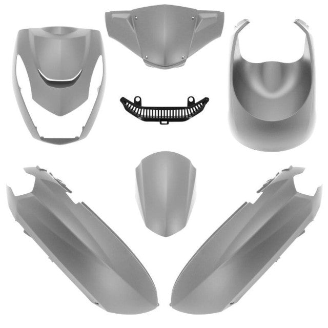 Kit de carenados Peugeot Kisbee 50/100 6 piezas gris mate AllPro