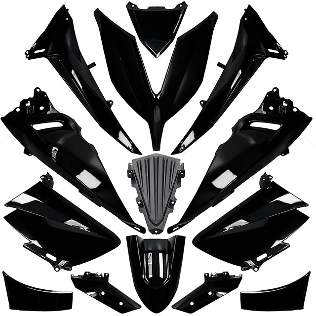 Carenados Yamaha T-Max 530 15-16 14 piezas AllPro - negro brillante