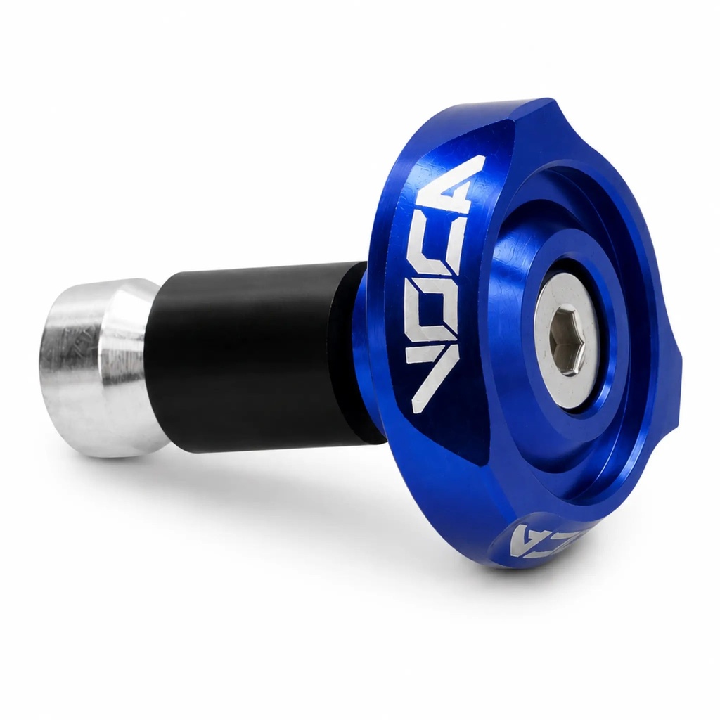 Contrapesos manillar Voca V2 CNC en aluminio - azul