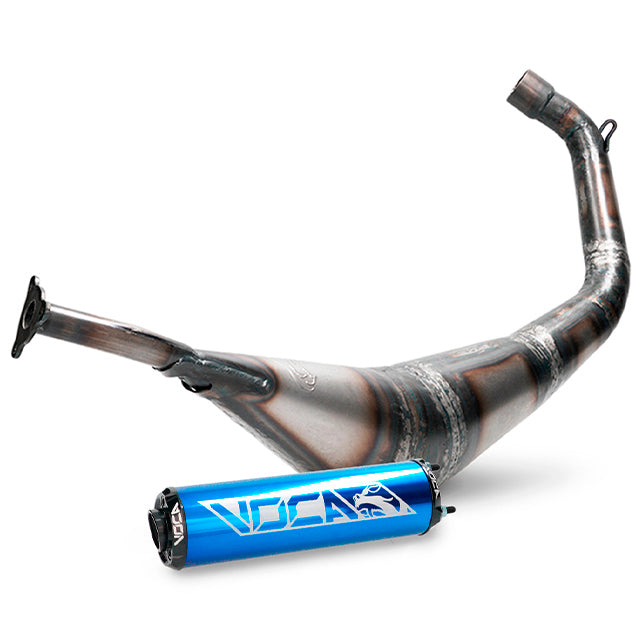 Escape Minarelli AM6 Warrior 50/70cc VOCA - silenciador azul