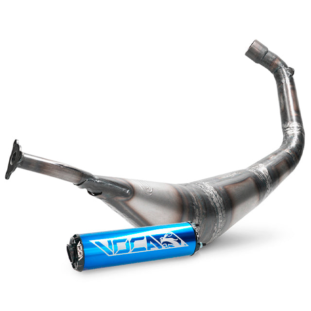 Escape Derbi Senda Warrior 50/70cc VOCA silenciador azul