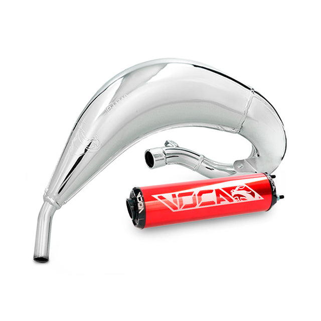Escape VOCA Cross Chromed 50/70cc (CE) Fantic - silenciador rojo