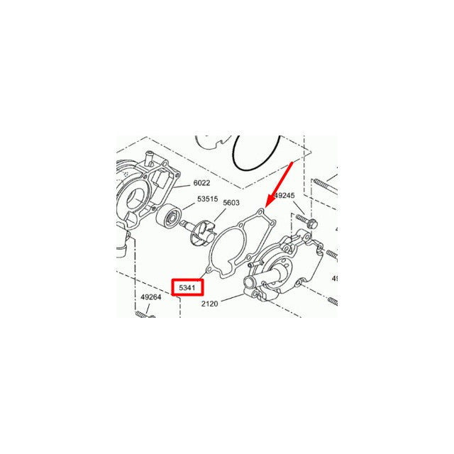 Junta tapa bomba agua Rieju Marathon 125 E3-E4