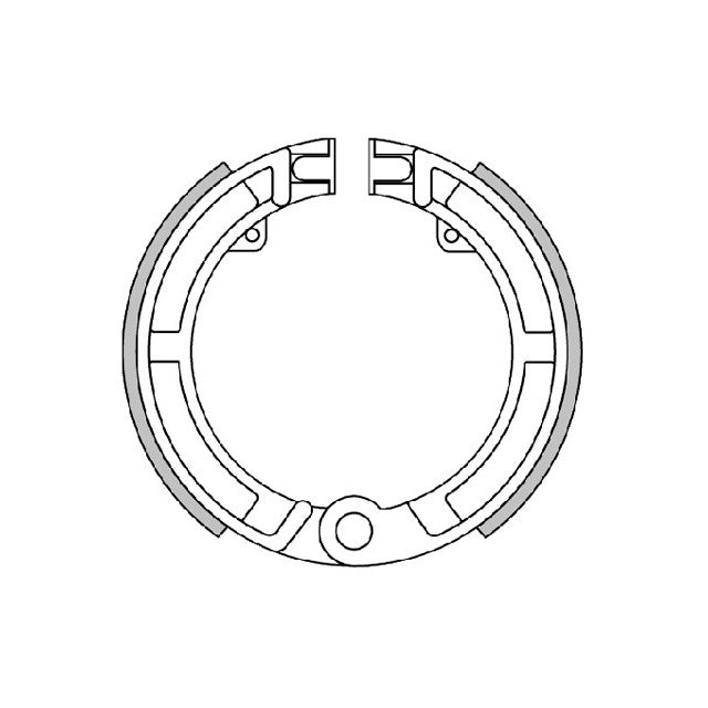 Zapatas freno delantero Vespa Primavera/Super/SL/llantas 8" Polini For-Race