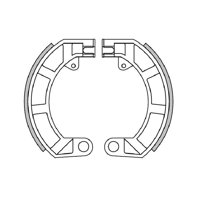 Zapatas freno trasero Vespa Primavera/Super/SL Polini For-Race