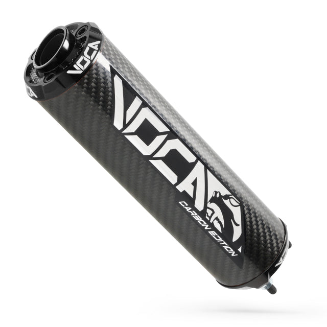 Silenciador VOCA Carbon CNC anodizado - negro