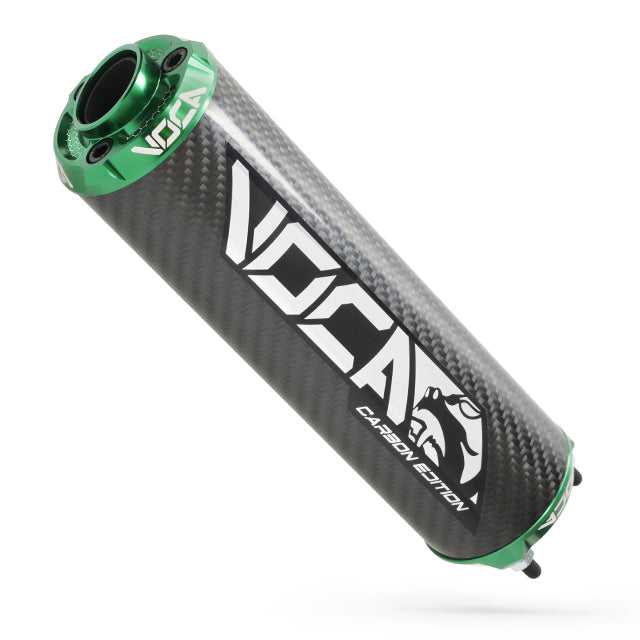 Silenciador VOCA Carbon CNC anodizado - verde