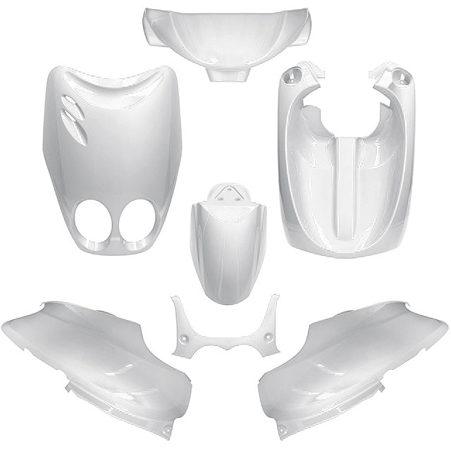 Kit Carenados Yamaha Neo's / MBK Ovetto 02-07 7 piezas AllPro - blanco perla