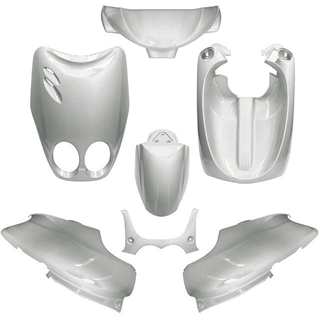 Kit Carenados Yamaha Neo's / MBK Ovetto 02-07 7 piezas AllPro - plata metálico
