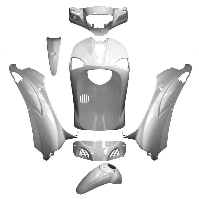 Carenados Piaggio Liberty 50/125 7 piezas AllPro - plata metalizado