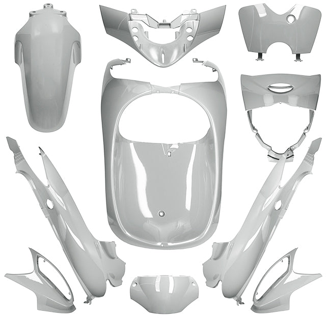 Carenados Honda SH 125 04-08 10 piezas AllPro - plata metalizado