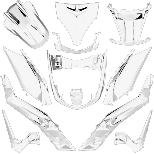 Carenados Yamaha X-max 125 05-09 11 piezas AllPro - blanco