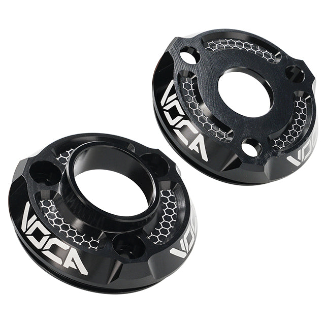 Kit de cazoletas silenciador VOCA CNC anodizado - negro