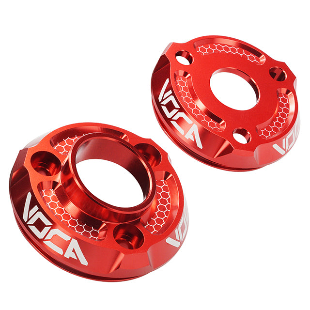 Kit de cazoletas silenciador VOCA CNC anodizado - rojo