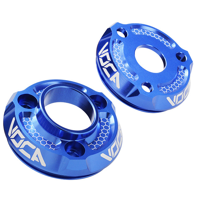Kit de cazoletas silenciador VOCA CNC anodizado - azul