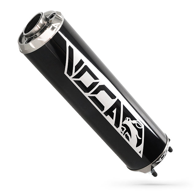 Silenciador VOCA Aluminio CNC negro - cazoleta gris