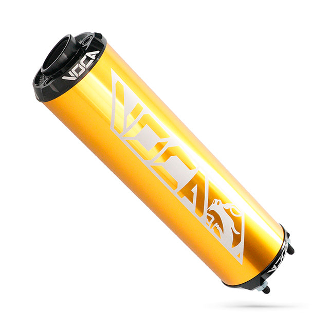 Silenciador VOCA Aluminio CNC oro - cazoleta negra