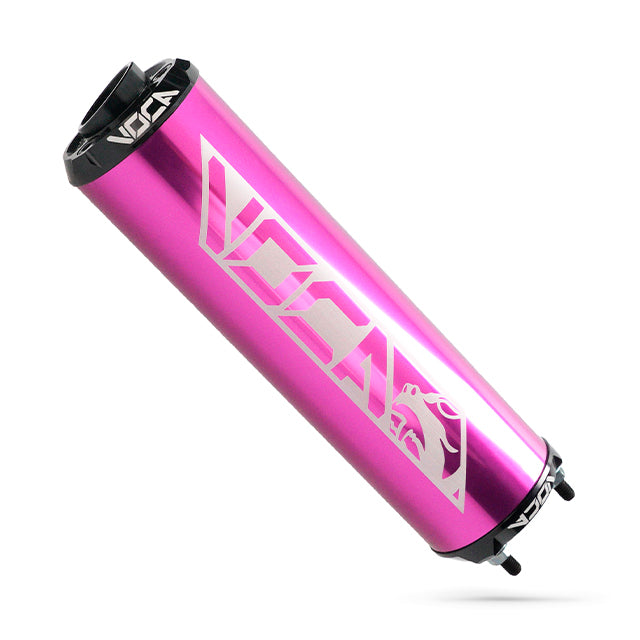 Silenciador VOCA Aluminio CNC violeta - cazoleta negra